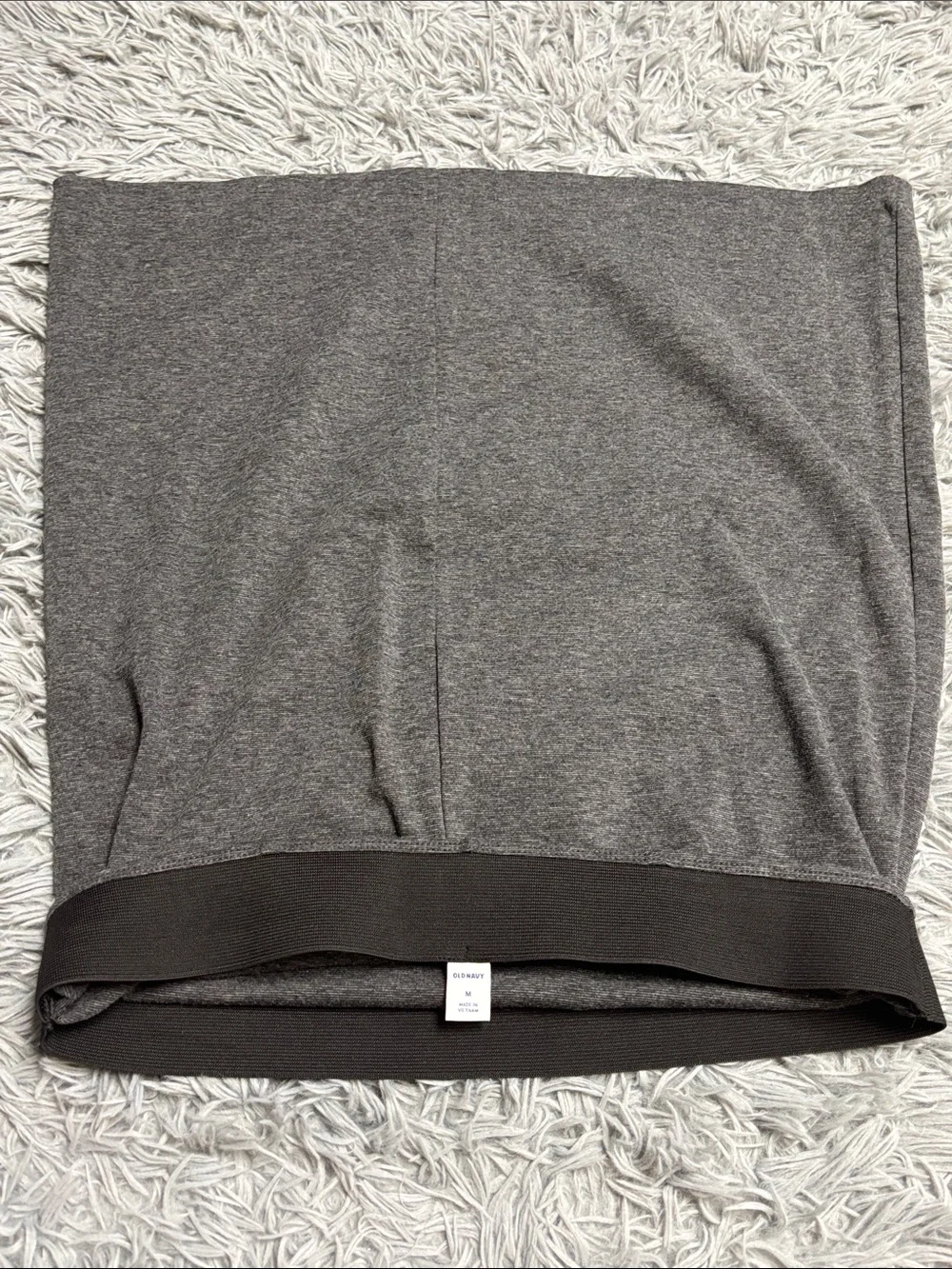 Dark Heather Gray Ponte-Knit Pencil Skirt